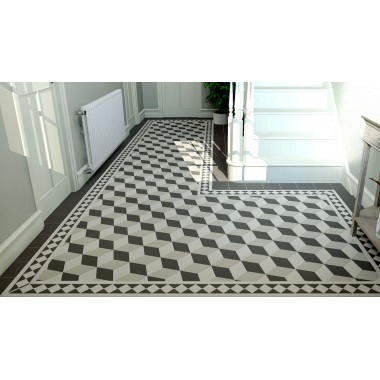 Bloomsbury with Kingsley victorian floor tile design